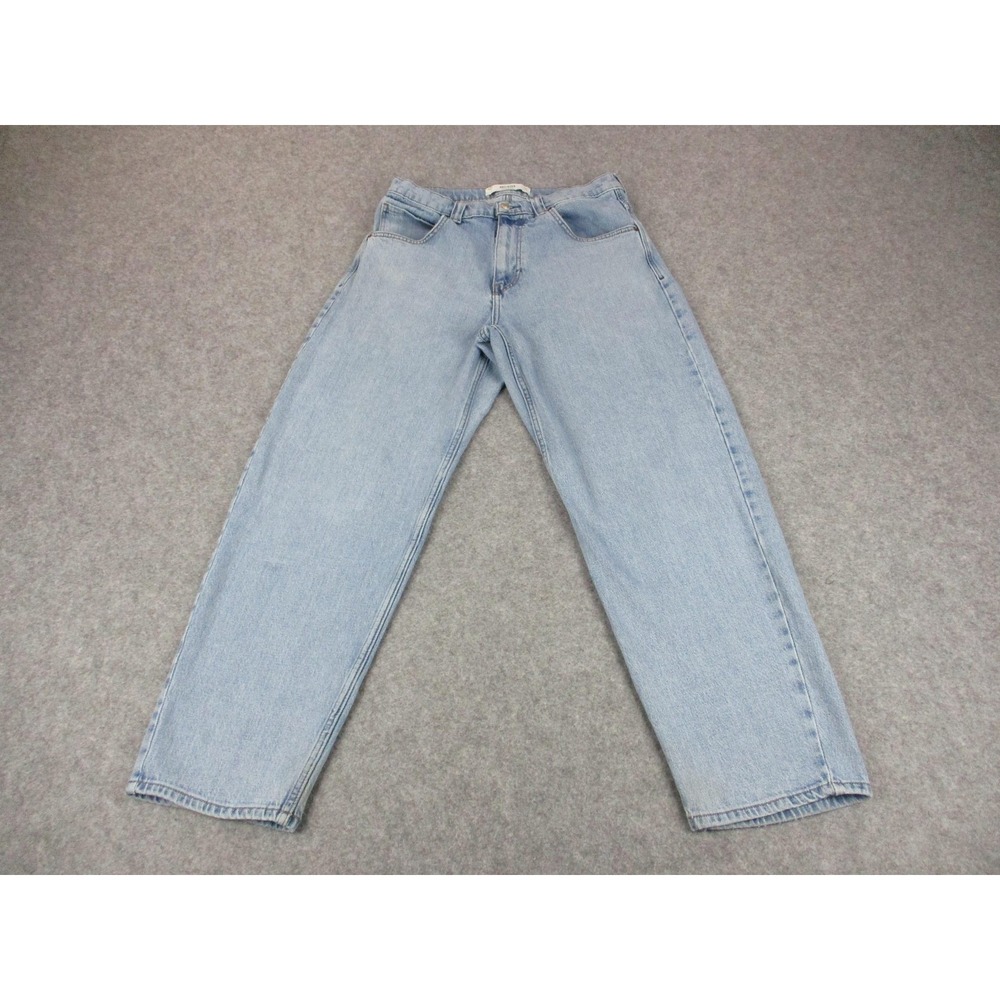 Hollister Jeans Mens 31x29* Blue Skater Baggy Straight Relaxed Light Wash Denim